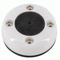 STANDARD VERTICAL CABLE ENTRY - Cable Gland with cover in white powder coated S.S. / wire up to 27.5 mm / 1.08"/ up to 34 mm (1.38") connector - CG30SW - Seaview